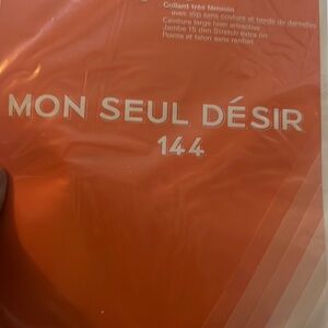 FOGAL Mon Seul Desir 144 Pantyhose Taupe Women’s Size Small